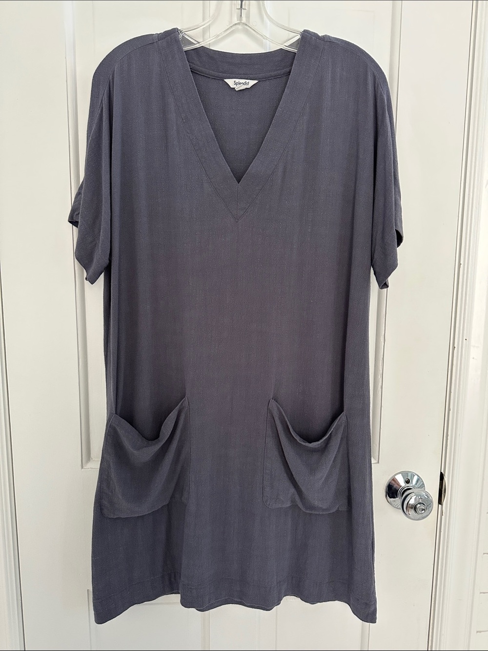 Splendid Viola Shift Dress Tunic Slate Blue Medium